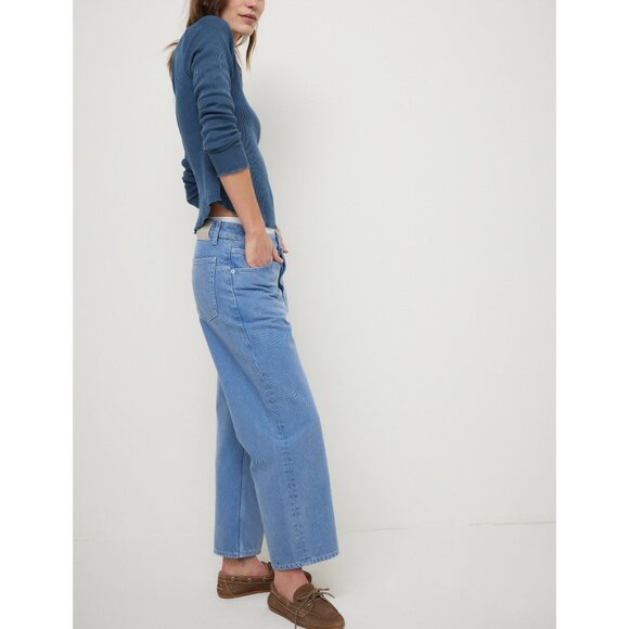 Free People Blue Boyfriend Jeans - Picture 2 of 5
